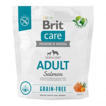 Brit Care Grain Free Dog Adult cu somon si cartofi 1 kg
