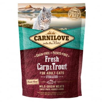 Carnilove Fresh Carp  Trout Sterilised for Adult Cats 400 g