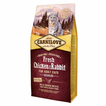 Carnilove Fresh Chicken  Rabbit for Adult Cats 6 kg