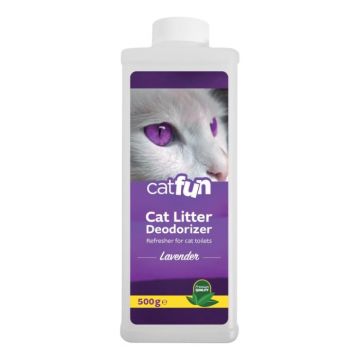 CatFun, Neutralizator mirosuri litiera, lavanda, 500g