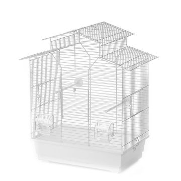 Colivie Iza 2, 51x30x60.5 cm, Alb, 493/115