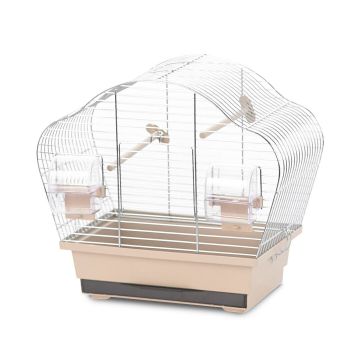 Colivie Natural Beta Mini, 36.5x20x34cm, Bej/ Zinc, L11668