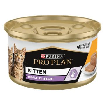 Conserva hrana umeda pisici junior, Pro Plan Kitten, 85 g