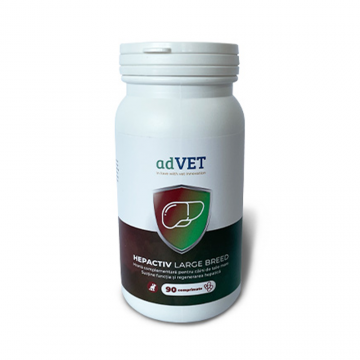 Hepactiv Large Breed, supliment alimentar, 90 capsule