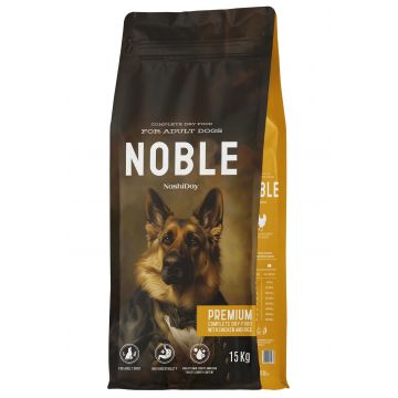 Hrana Premium Uscata Caini, NashiDay Noble, Pui si Orez, 15 kg