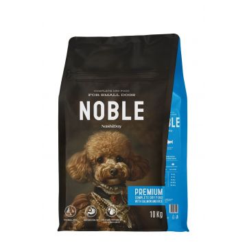 Hrana Premium Uscata Caini, NashiDay Noble, Talie Mica, Somon si Orez, 10 kg