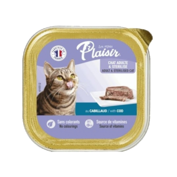 Hrana umeda pentru pisici Plaisir, Cod, 32 x 100g