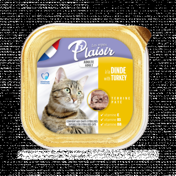 Hrana umeda pentru pisici Plaisir, Curcan, 100g
