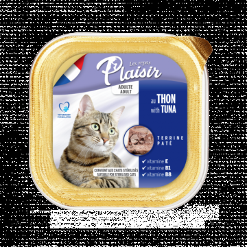 Hrana umeda pentru pisici Plaisir, Ton, 100g