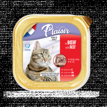 Hrana umeda pentru pisici Plaisir, Vita, 100g