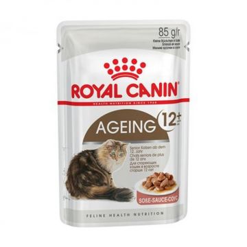 Hrana umeda pentru pisici Royal Canin Ageing +12 in sos 85 gr