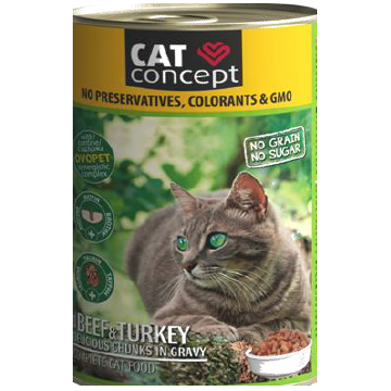 Hrana umeda pisici, CAT CONCEPT Vita & Curcan, 415 g
