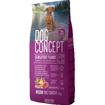 Hrana uscata caini, DOG CONCEPT Adult Sensitive, 15 kg