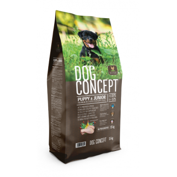 Hrana uscata caini, DOG CONCEPT Puppy & Junior, 15 kg