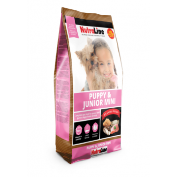 Hrana uscata caini, Nutraline Puppy & Junior Mini, 1 kg