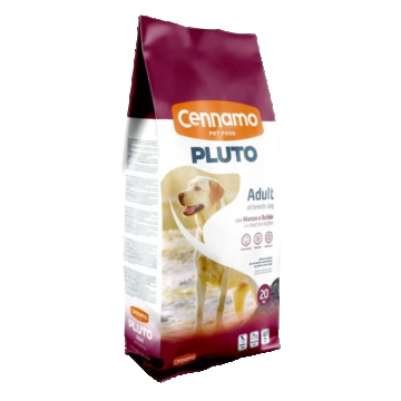 Hrana uscata pentru caini Cennamo Pluto, Vita si Bivol, 20 Kg