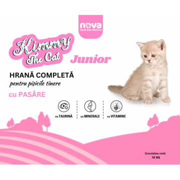 Hrana uscata pentru pisici Kimmy Junior, Pasare, 10kg
