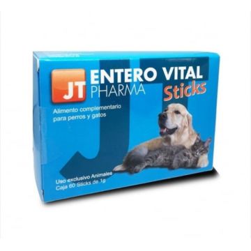 JT - ENTEROVITAL pentru caini, pisici si mamifere mici, 60 Sticks