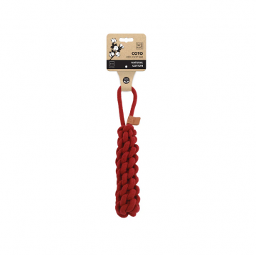 Jucarie pentru caini COTO ECO rope dog toys Red Loop Bar 34 cm 10663005