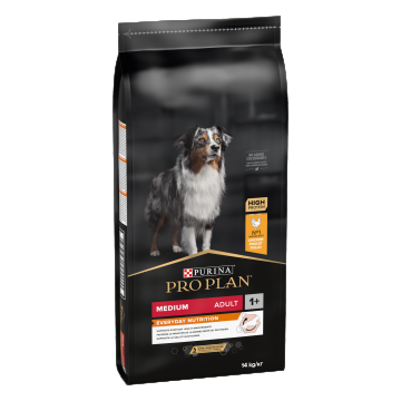 PURINA PRO PLAN ADULT Everyday Nutrition, Talie Medie, Pui, 10 kg