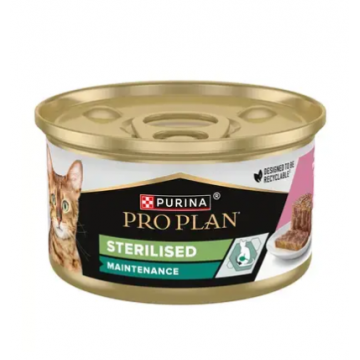 PURINA PRO PLAN Cat Wet Can, Sterilised Maintenance, 85 g