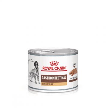 ROYAL CANIN Gastrointestinal High Fibre, XS-XL, dieta veterinara, conserva hrana umeda caini, sistem digestiv, (pate), 200 g