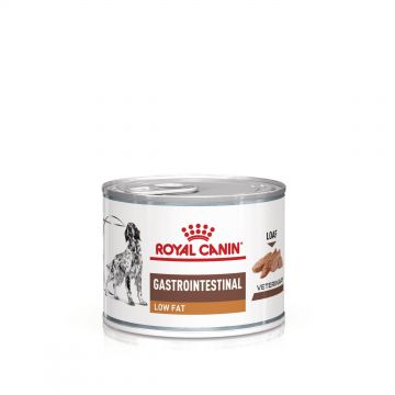 ROYAL CANIN Gastrointestinal Low Fat, XS-XL, dieta veterinara, conserva hrana umeda caini, sistem digestiv, (pate), 200 g