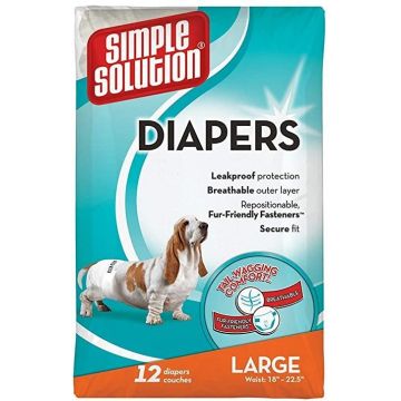 Simple Solution Scutece Pampers L, 12 buc