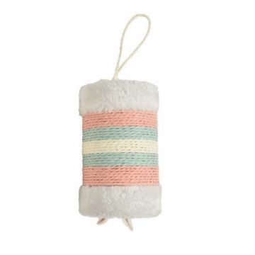 Sisal pentru pisici Bobby Roll, 18 x 11 cm, Roz