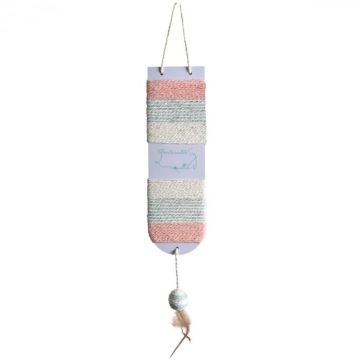 Sisal pentru pisici Bobby Time, 73 x 12.5 cm, Roz
