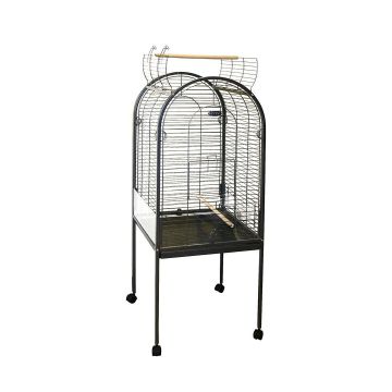 Volier Pentru Papagali Junior Xxlight, 55x55x143 cm, Gri, 498/120
