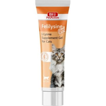 Bio PetActive L-Lysine Supliment Gel pentru pisici, 100 ml