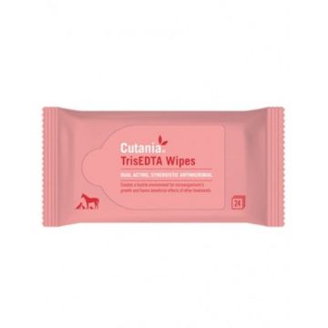 Cutania TrisEDTA Wipes, VetNova, 24 buc