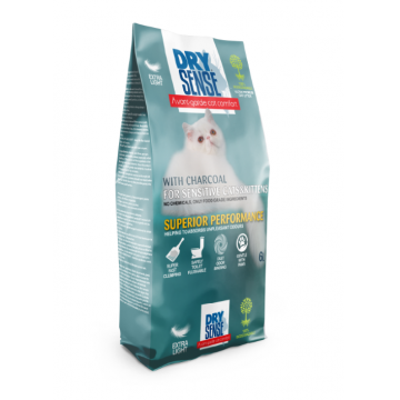 Dry Sense, Asternut Igienic, cu carbon, 6 L