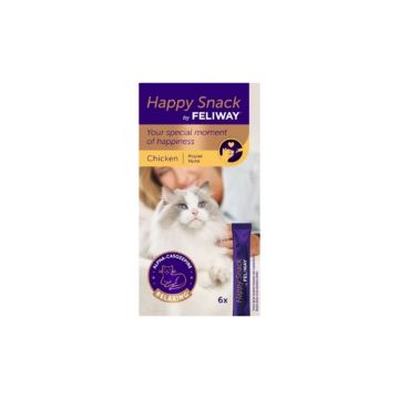 Feliway Happy Snack cu Pui, 6 buc x 15 g