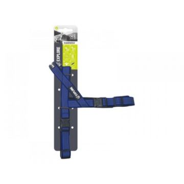 Ham EXPLORE M-PETS, albastru, M, 2,5 cm x 59 - 68 cm