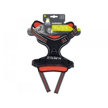 Ham HIKING M-PETS, L, portocaliu, 2,5 cm x 45-95 cm