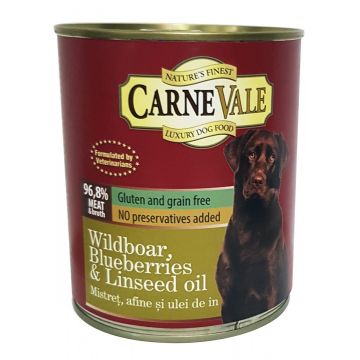 Hrana umeda caini, Carnevale Mistret, Afine & Ulei de In, 800 g