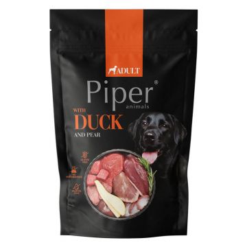 Hrană umedă pentru câini PIPER, rață și pere, 500g