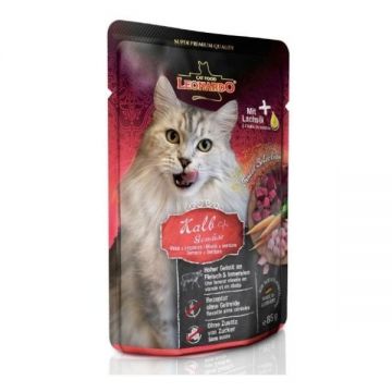 Hrana umeda pisici, Leonardo Vitel & Legume, 85 g