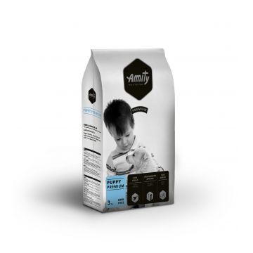 Hrana Uscata Caini, Amity Premium Puppy, 3 kg