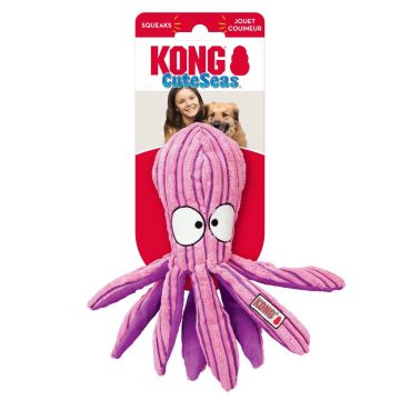Jucarie Kong CuteSeas Caracatita S, 17 cm Jucarie Kong CuteSeas Caracatita S, 17 cm