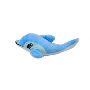 Jucarie pentru caini Pet Expert, Delfin, Albastru   Roz, 18 cm
