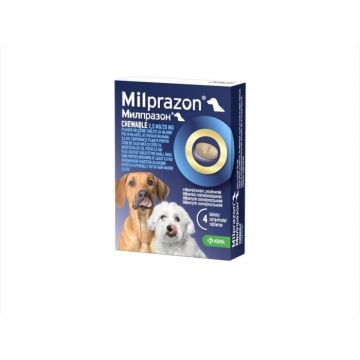 Milprazon chewable Dog 2.5mg 25mg (  5 kg), 1 tableta
