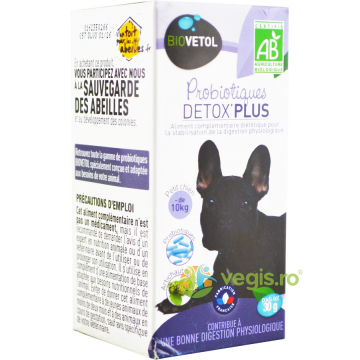 Probiotic Detox Plus pentru Catei Talie Mica (-10kg) 30g