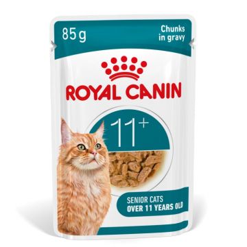 Royal Canin Ageing 11+ hrana umeda pentru pisici in sos, 12 x 85g