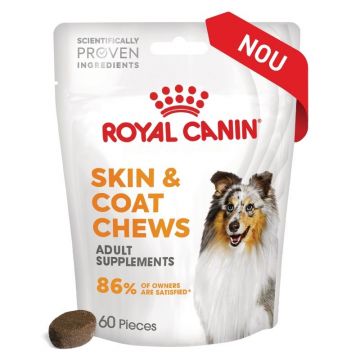 ROYAL CANIN Suplimente, Skin & Coat Chews, 240 g