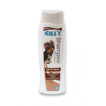 Sampon si balsam cu ulei de nurca pentru caini si pisici Croci Gill s, 200 ml Sampon si balsam cu ulei de nurca pentru caini si pisici Croci Gill s, 200 ml
