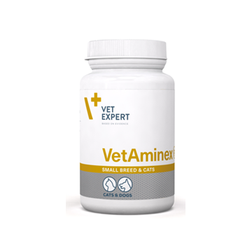 supliment complex cu vitamine și minerale pentru pisici și câini de talie mică VetAminex Vet Expert 60 caps