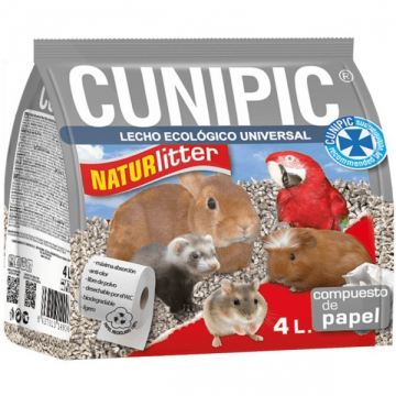 Asternut igienic din hartie Cunipic Naturlitter Paper 4L